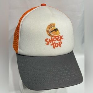 Mens Shock Top Belgian-Style Wheat Beer Orange Logo Baseball Cap Hat NEW!